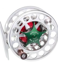 Reels Bauer Sst Fly Reel - Silver/Red - Closeout