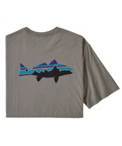 Patagonia Men'S Fitz Roy Fish Organic Tee