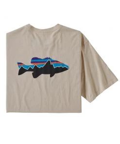 Patagonia Men'S Fitz Roy Smallmouth Organic Tee - Closeout Clothing