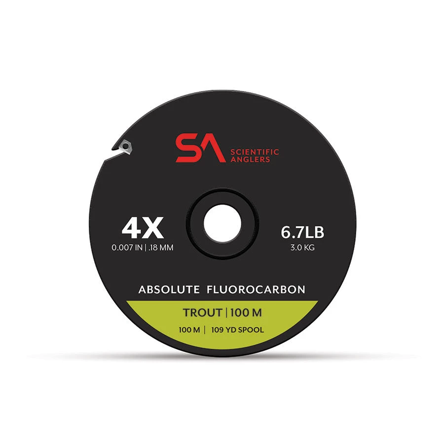 Scientific Anglers Absolute Fluorocarbon Trout Tippet 100m 3 Scientific Anglers Absolute Fluorocarbon Trout Tippet 100m
