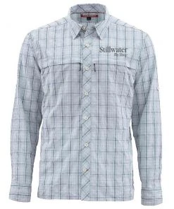 Simms Men'S Stone Cold L/S Shirt Sfs Logo