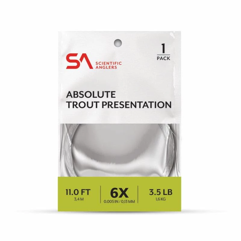Scientific Anglers Absolute Trout Presentation Leader 3 Scientific Anglers Absolute Trout Presentation Leader