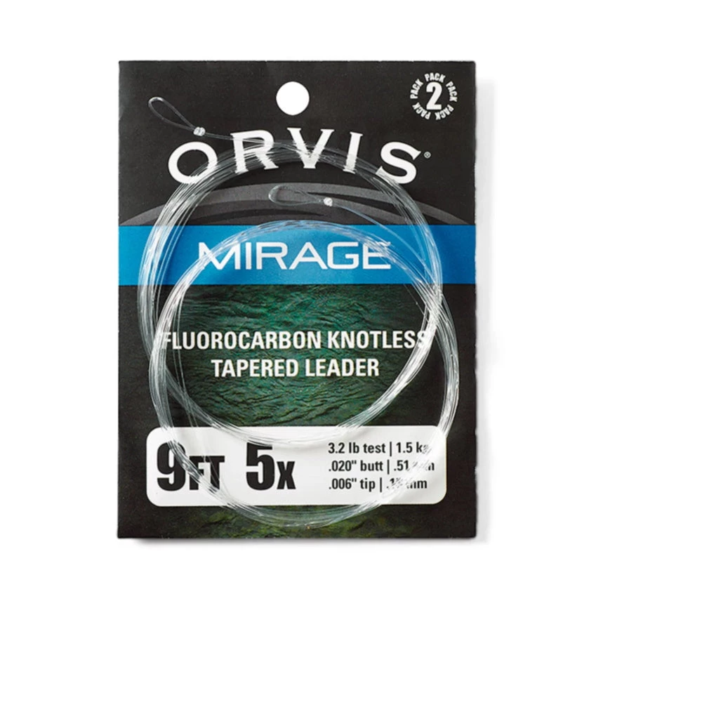 Orvis Mirage Trout/Knotless Leader 2-Pack 3 Orvis Mirage Trout/Knotless Leader 2-Pack