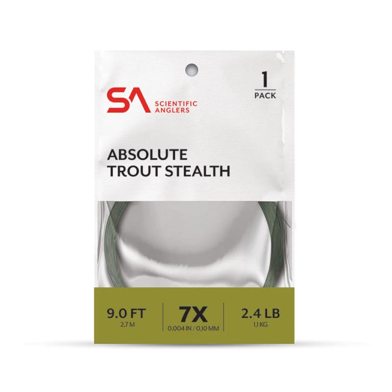Scientific Anglers Absolute Trout Stealth Leader 7.5ft 3 Scientific Anglers Absolute Trout Stealth Leader 7.5ft