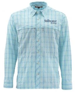 Simms Men'S Stone Cold L/S Shirt Sfs Logo