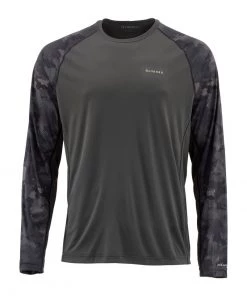 Clothing Simms Men's Solarflex L/S Crewneck - Print