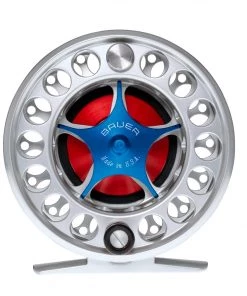 Reels Bauer Sst Fly Reel - Silver/Red - Closeout